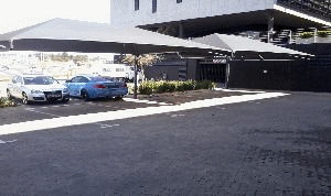 Full Cantilevered Hip Roof Shadeport